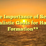 **The Importance of Setting Realistic Goals for Habit Formation**