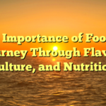 The Importance of Food: A Journey Through Flavor, Culture, and Nutrition